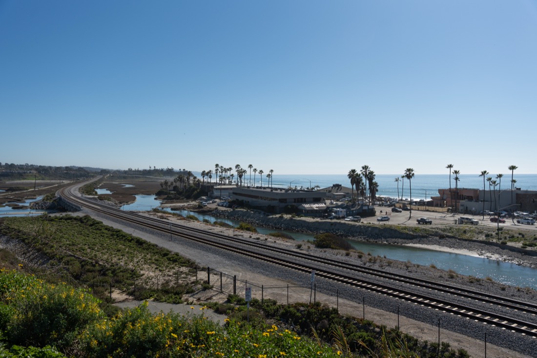 A framed print of La Jolla Cove