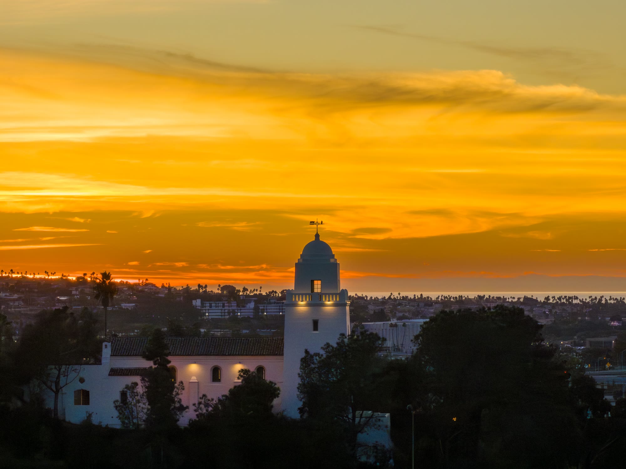 The Junipero Serra Museum in Presidio Park in Mission Hills