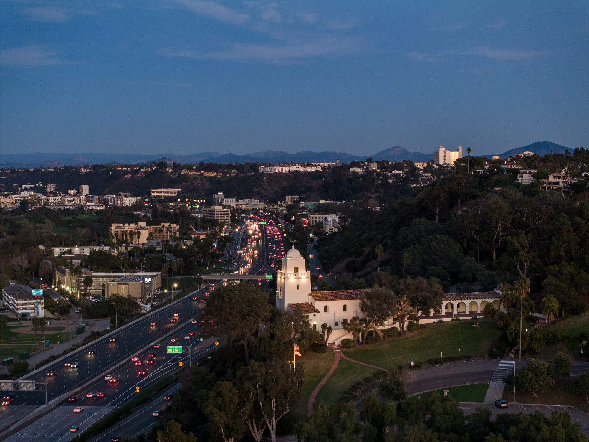 Junipero Serra Museum in Presidio Park in Mission Hills
