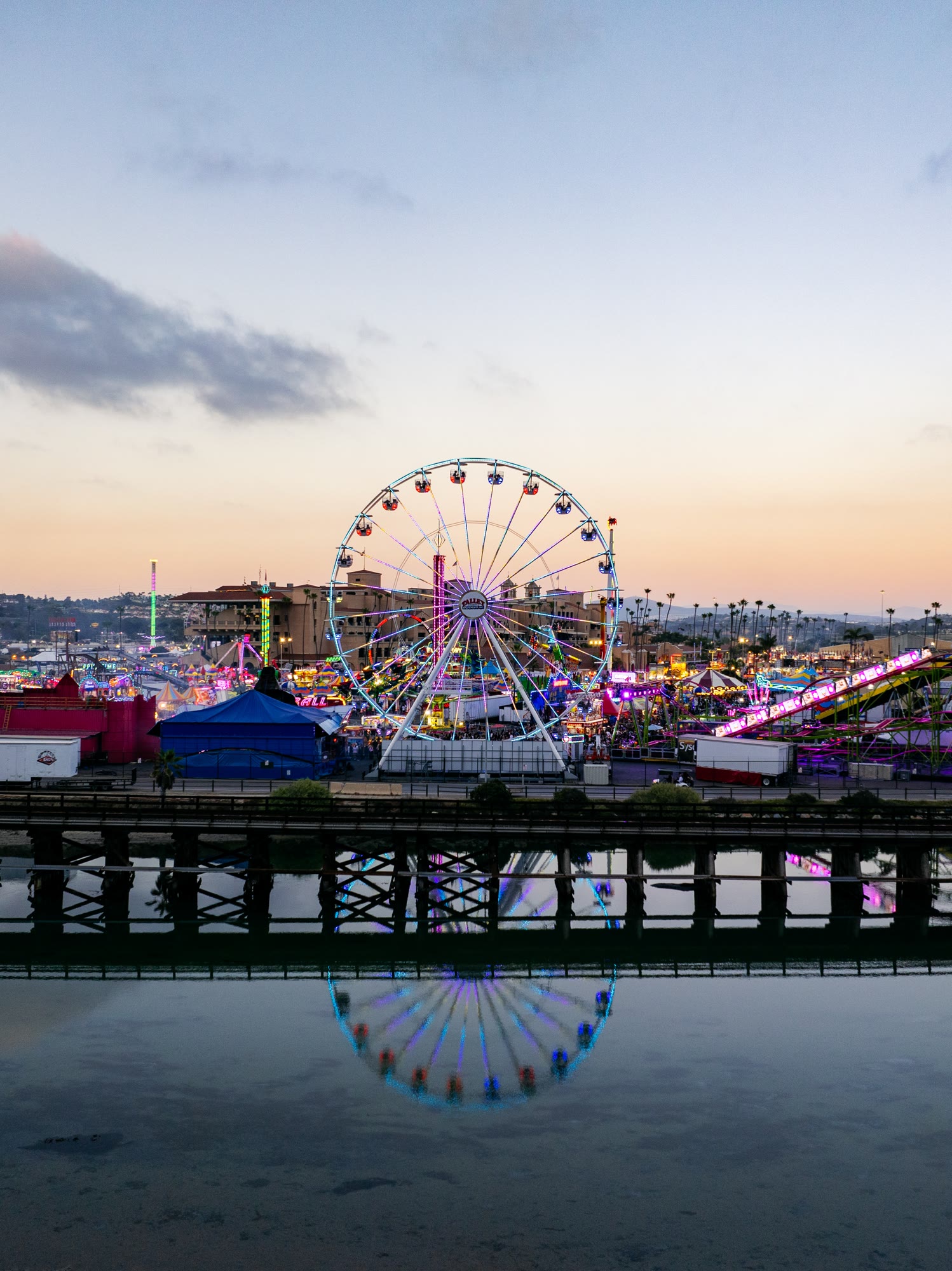 The Del Mar Fair and San Diego County fair on a beautiful