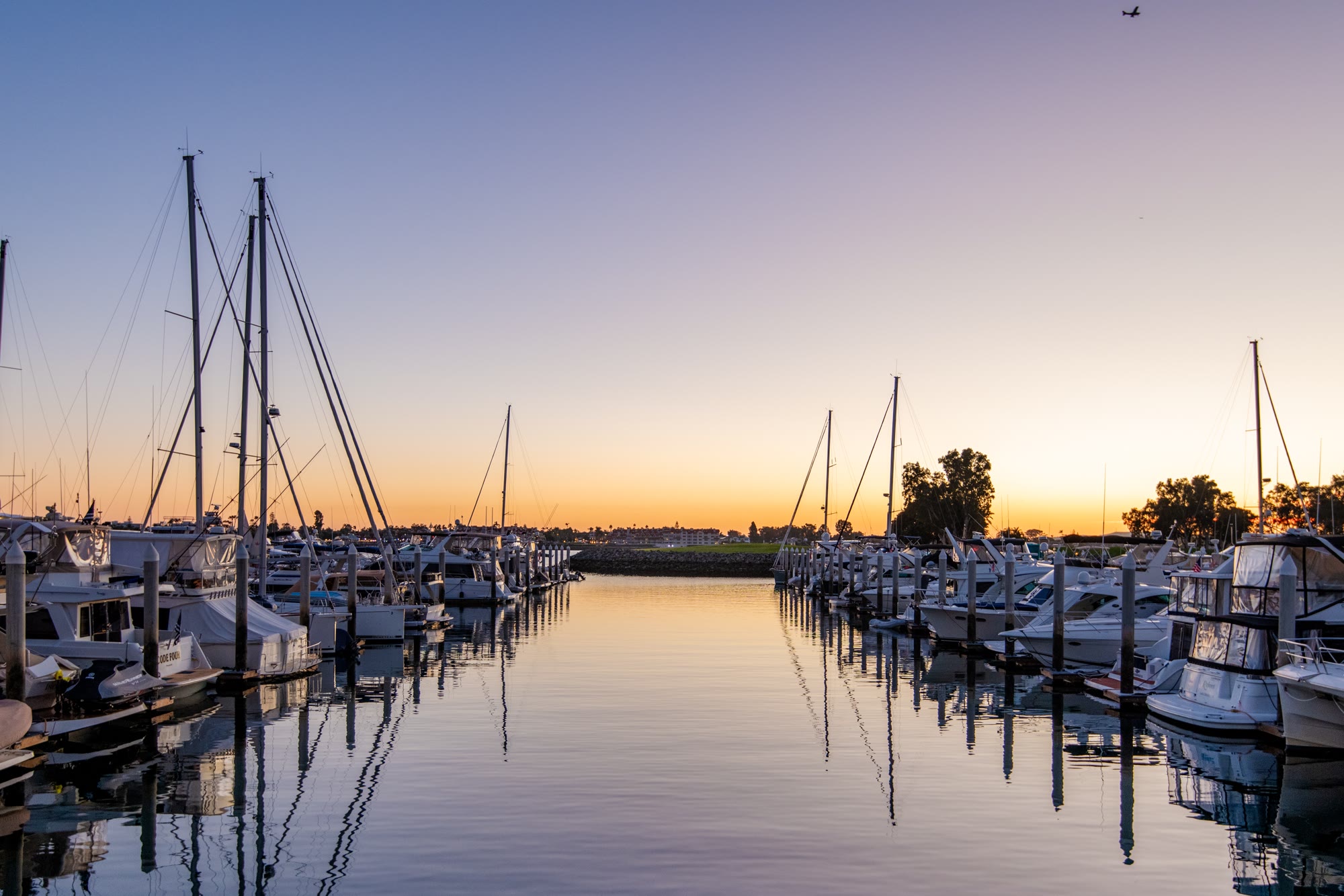 The Yachts and Sailboats in The Marina