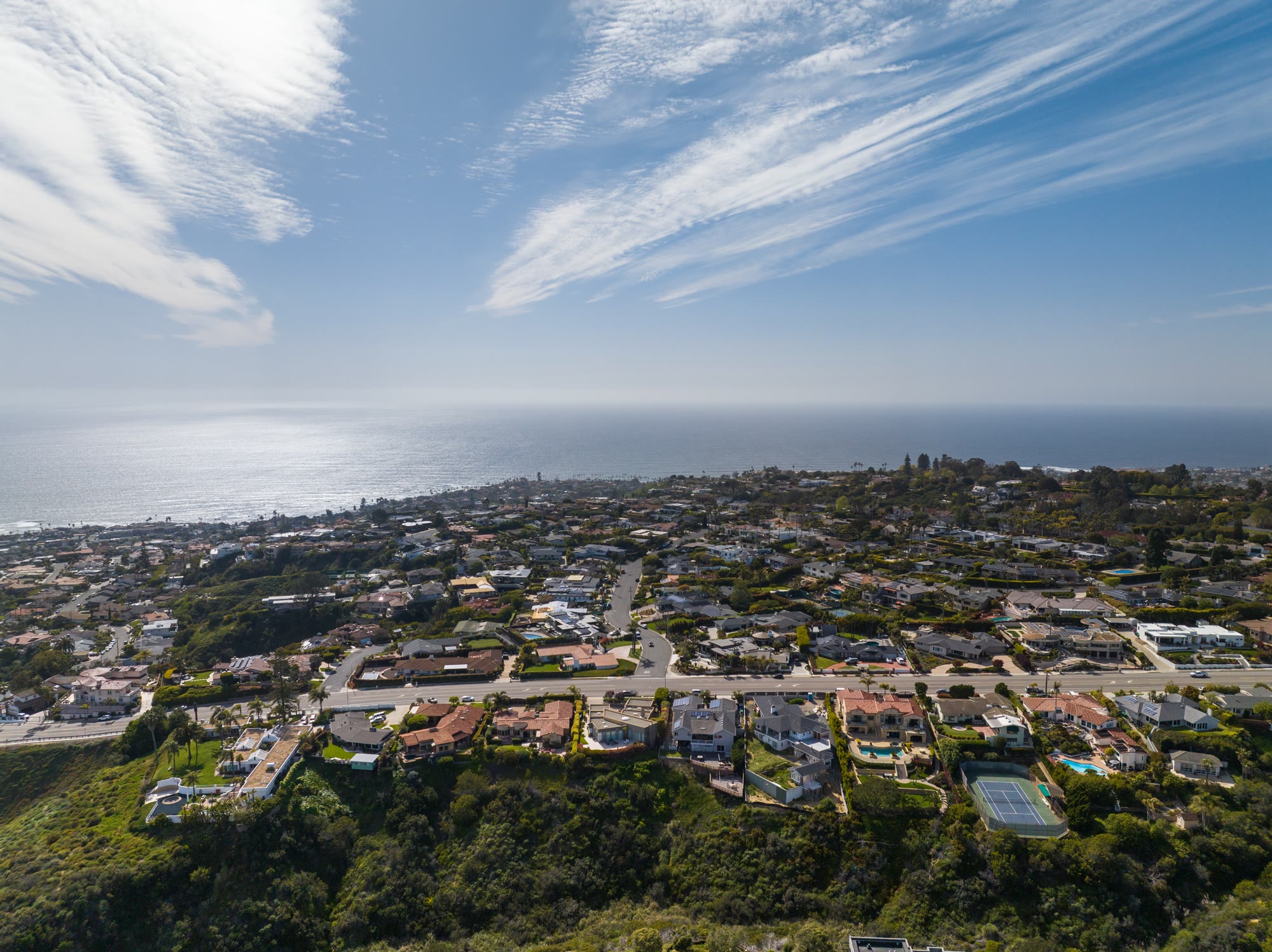 Aerial View of La Jolla Mesa and the Muirlands Neighbors