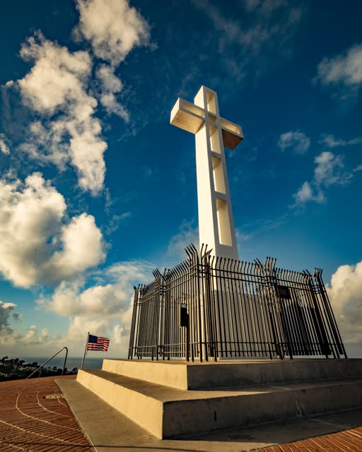 Sunset on Mount Soledad National Veterans Memorial San Diego | Photo – 4