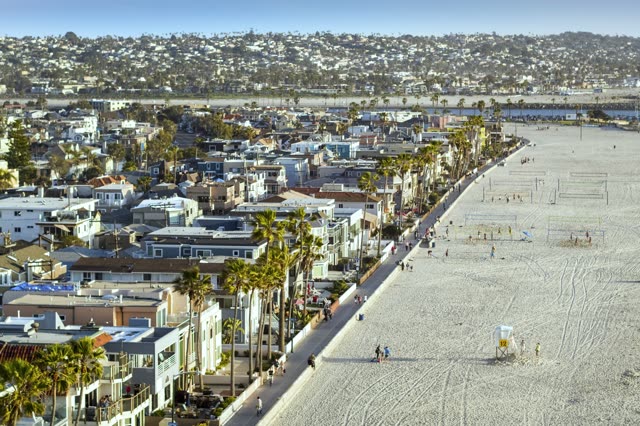 Photography of Mission Bay and Mission Beach in San Diego on a Beautiful Day | Drone Photo #32