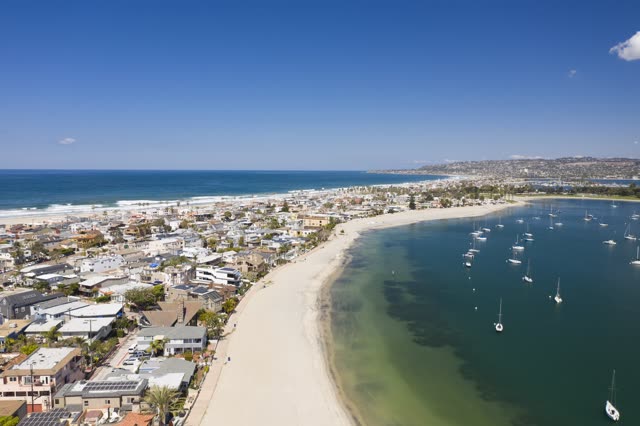 Mission Beach and Mission Bay | Drone Photo #5