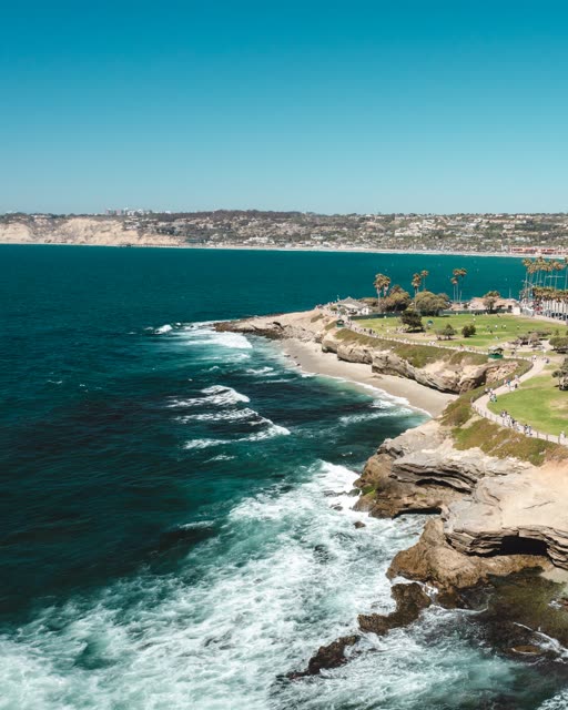 Aerial shot of Children’s Pool and La Jolla Cove | Drone Photo – 19