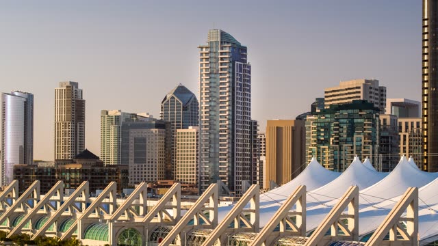 The downtown streets, the skyline and the buildings at Embarcadero.