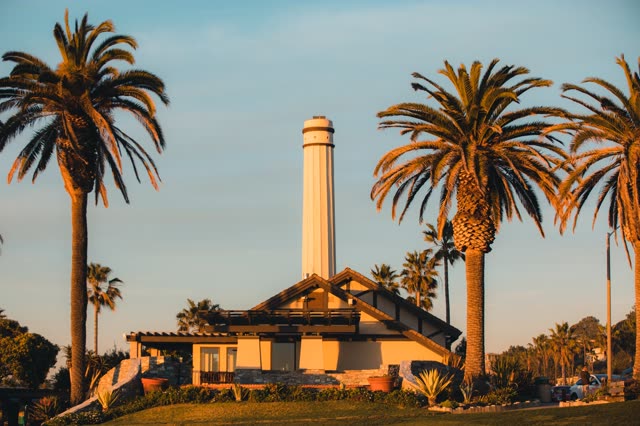 Powerhouse Park and Beach during a bright orange sunset | Photo – 7