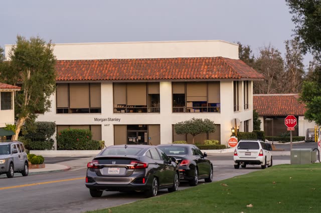 The country inland, the buildings and traffic at Covenant.