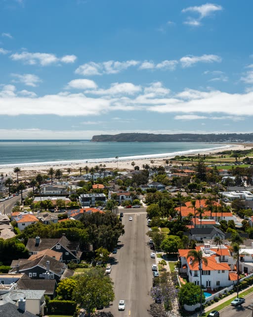 Aerial drone shot over Coronado Island on a Sunny Day San Diego | Drone Photo – 4