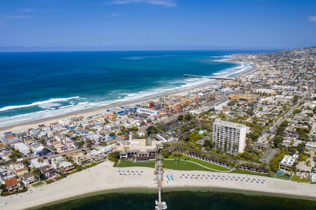 Photography of Mission Bay and Mission Beach in San Diego on a Beautiful Day | Drone Photo #8