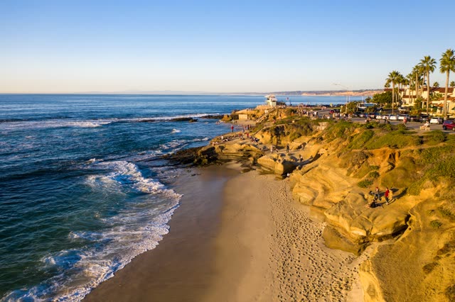 La Jolla Cove and Children’s Pool during Sunset | Drone Photo – 1