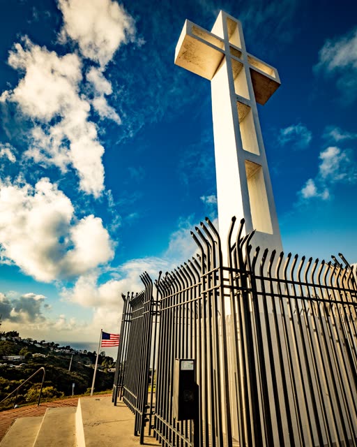 Sunset on Mount Soledad National Veterans Memorial San Diego | Photo – 3