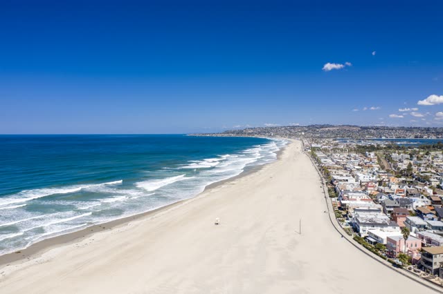 Mission Beach and Mission Bay | Drone Photo