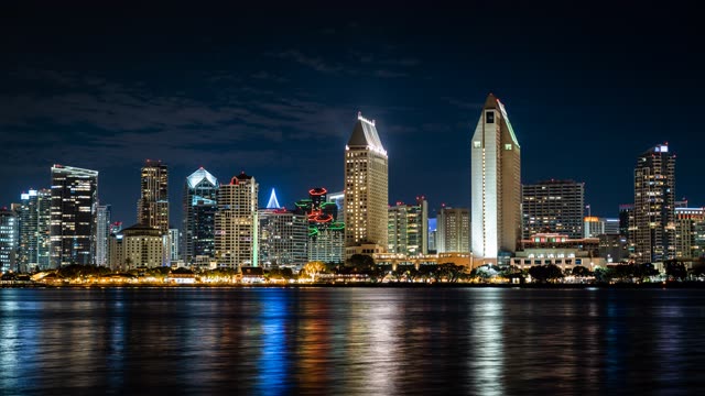 Downtown San Diego Skyline at night from Coronado | Photo – 4