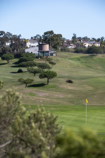 A park, homes and open country in Encinitas.