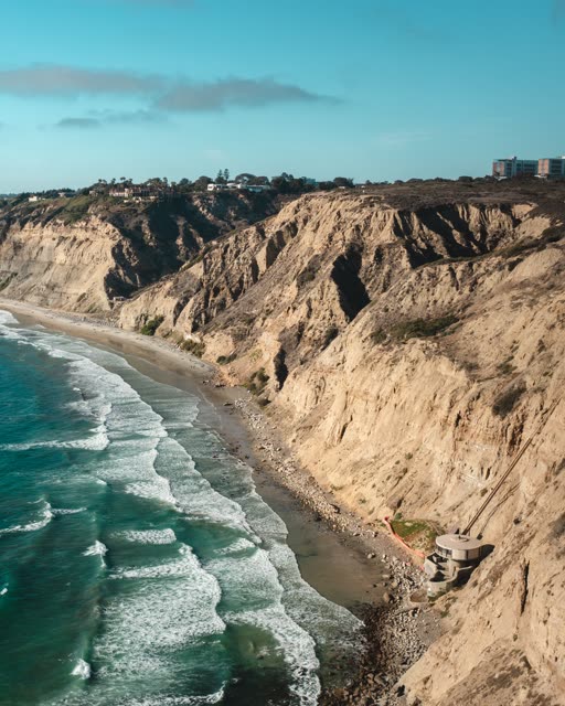 Aerial shots of La Jolla Shores Scripps Pier The cliffs of Black’s Beach and Torrey Pines | Drone Photo – 3