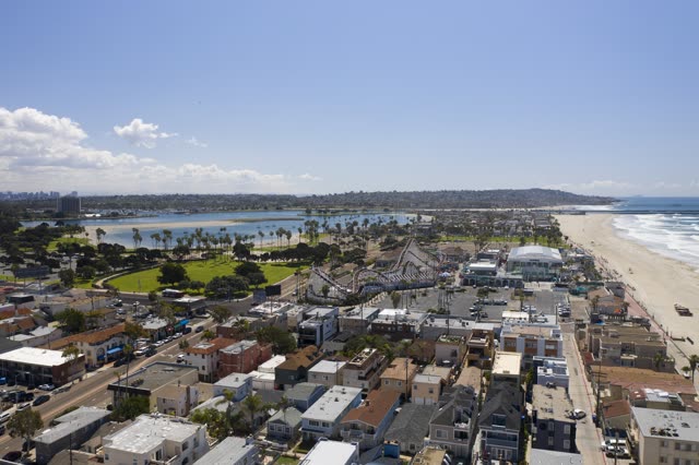 Mission Beach and Mission Bay | Drone Photo #14