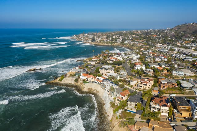 Looking North over Bird Rock, La Jolla and Camino De La Costa | Drone Photo – 9