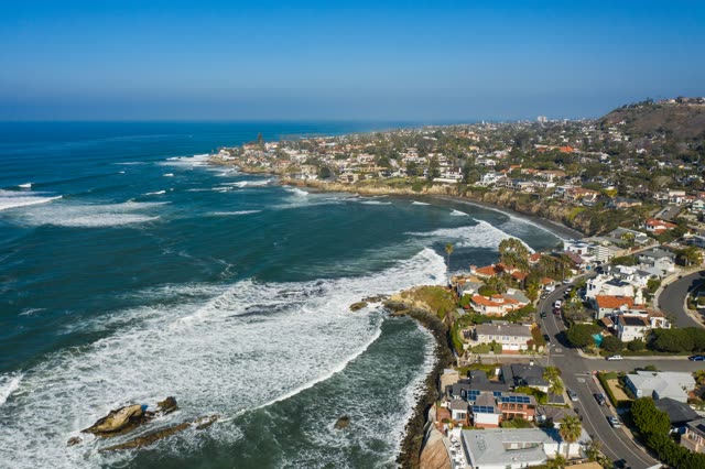 Looking North over Bird Rock, La Jolla and Camino De La Costa | Drone Photo – 6