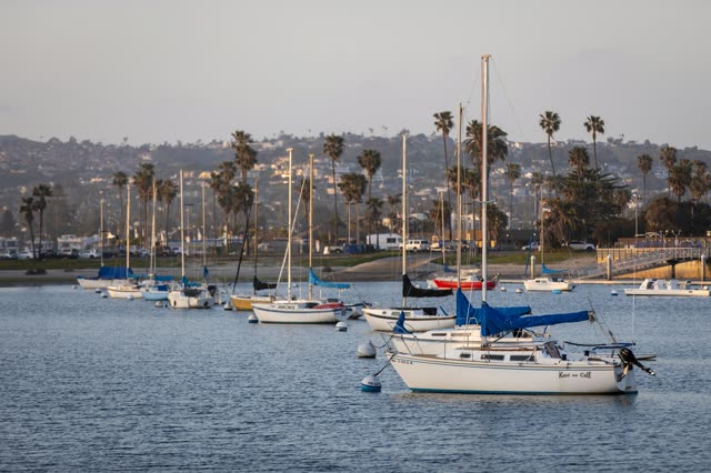Photography of Mission Bay and Mission Beach In San Diego during Sunset | Photo