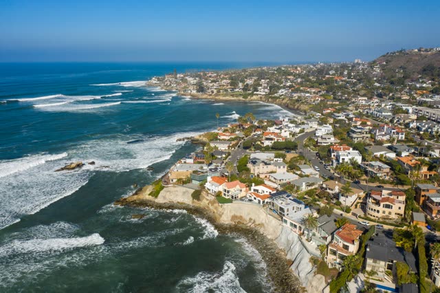Looking North over Bird Rock, La Jolla and Camino De La Costa | Drone Photo – 8