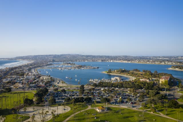 Photography of Mission Bay and Mission Beach in San Diego on a Beautiful Day | Drone Photo #46
