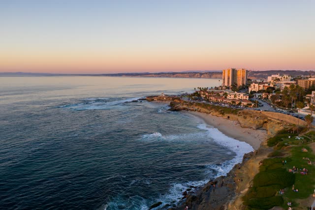 La Jolla Cove and Children’s Pool during Sunset | Drone Photo – 13