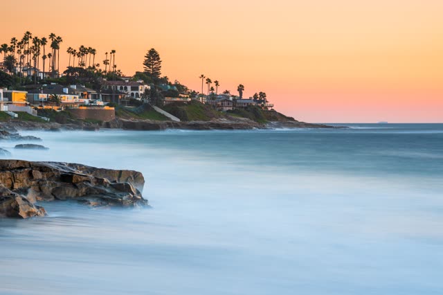 Sunset Long Exposure at Windansea Beach in La Jolla
