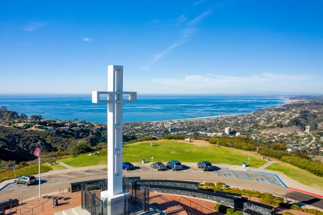 The Cross at Mount Soledad National Veterans Memorial – 3 | Drone Photo