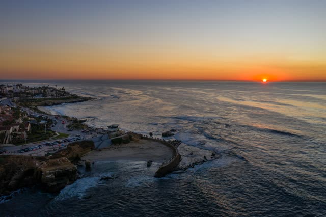 La Jolla Cove and Children’s Pool during Sunset | Drone Photo – 19